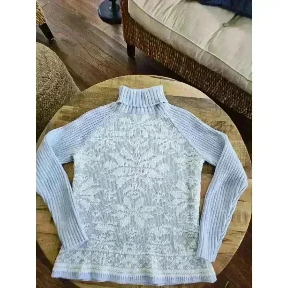 St. John's Bay Fairisle Christmas Turtleneck Sweater Women's Size M - Picture 11 of 12